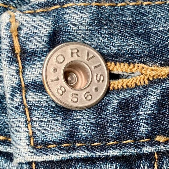 Orvis Straight Leg Jeans in Blue Wash Men’s 36/32 - Picture 3 of 9